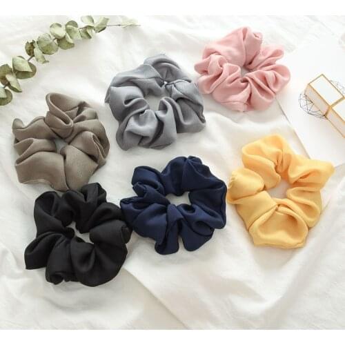 Elastic Headband Korea Fashion Solid Hairbands Hair Accessories For Women/Girl Hair Sports Scrunchie Ponytail Hair Scrunchies