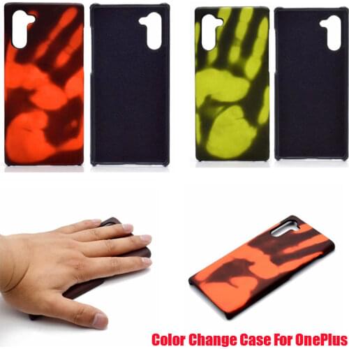 Ins Amazing Color Change Case For OnePlus 6 OnePlus 7 Pro Protective Thermal Heat Temperature Sensing Cover Back Case