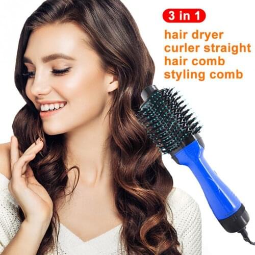 Styling Tool Electric Hot Air Hair Dryer Negative Ion One Step Comb Expander
