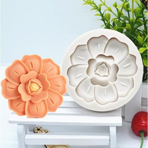 Luyou 1pc Flower Silicone Fondant Cake Molds Lace Flower Resin Mold For Cake Decorating Tools Kitchen Baking Accessories FM397
