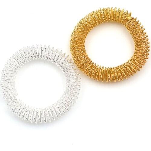 Wrist Massage Ring Hand Acupuncture Bracelet Metal Massage Ring for Men Women Health Care Tool Wrists Relaxation Massager