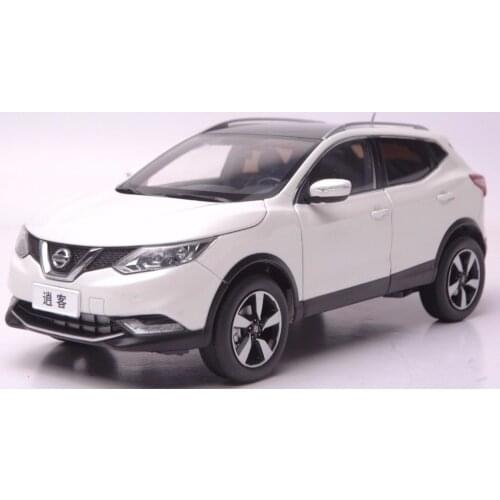 1:18 Diecast Model for Nissan Qashqai 2015 White SUV Alloy Toy Car Miniature Collection Gift