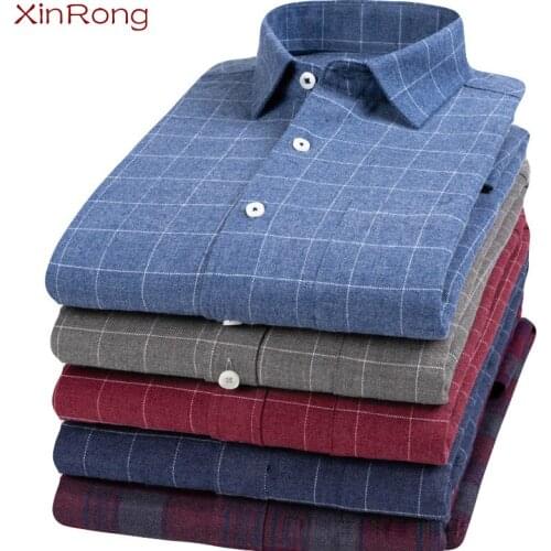 Mens Long-sleeved Business Social Plaid Bottoming Shirt Top Loose Casual Shirt Jacket Evening Party Clothing Dating Formal Wear