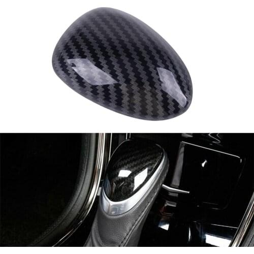 New Arrival High Quality Carbon Fiber Interior Gear Shift Knob Cover Trim Fit For Cadillac ATS 2014-2018