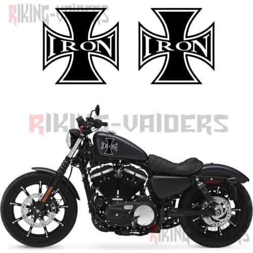 Custom Cross Decals Fuel Tank Stickers Fender Sticker For Harley Sportster XL883N Iron
