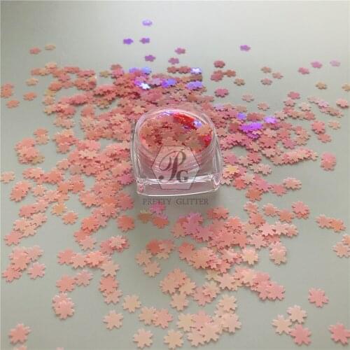 PrettyG 1 Box Sakuras Shape Glitter Sequins for Resin DIY Making Art Craft Nail Makeup Decoration Accessories