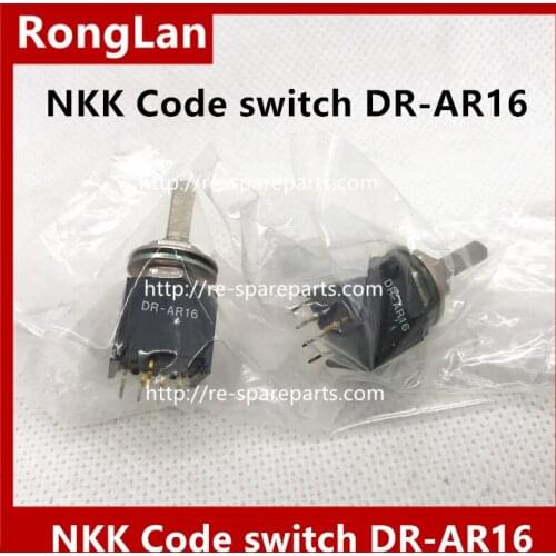 [SA] Code switch Japan DR-AR16 NKK with step 16 point encoder handle long 16MMF 5 feet-5PCS/LOT