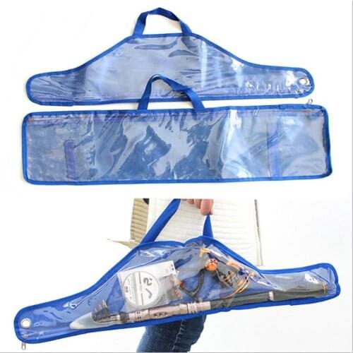 Transparent Plastic Fishing Rod Bag Tackle Reel Case Carrier Bag Waterproof Portable Rectangle Rectangular Bag Fishing Supplies