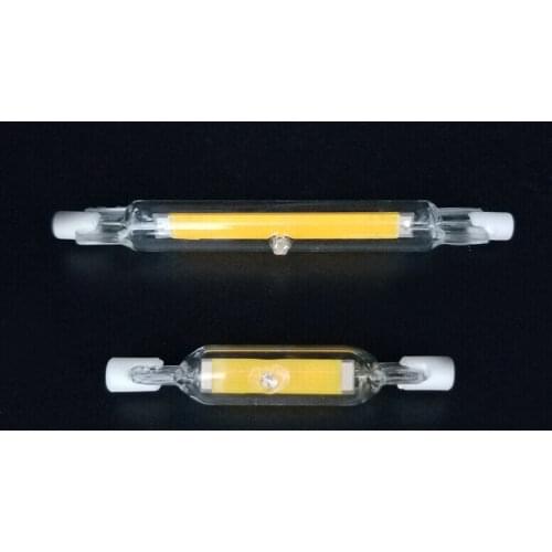 12W 25W Dimmable R7S LED COB Light Bulbs Glass Tube Ceramic Base J78 J118 Cool/Warm/Natural White 220V 110V J-Type Floodlight