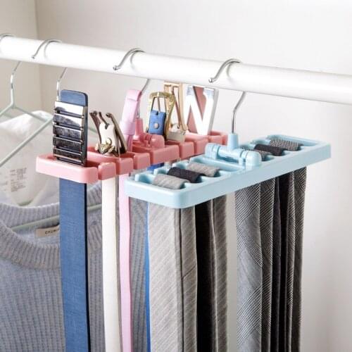 Belt Storage Rack Tie Belt Organizer Ties Belt Rack Hanger Holder Hook Closet Organization Multifunctional Wardrobe Space Saver
