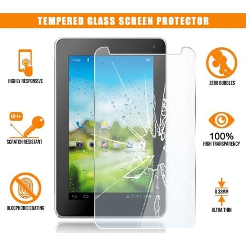 Screen Protector for Huawei MediaPad 7 Lite 7.0" Tablet Tempered Glass 9H Premium Scratch Resistant Anti-fingerprint Film Cover