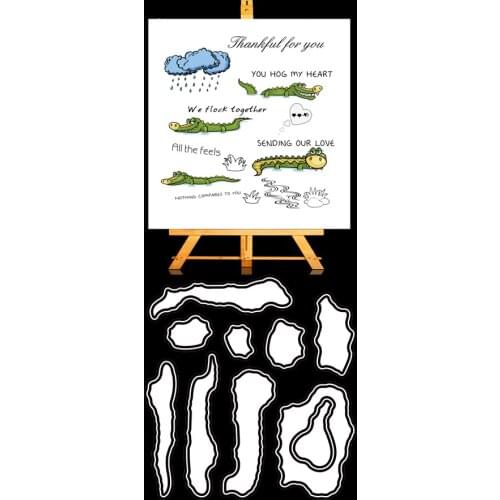 ZhuoAng crocodile Clear Stamps For DIY Scrapbooking/Card Making Decorative Silicon Stamp Crafts