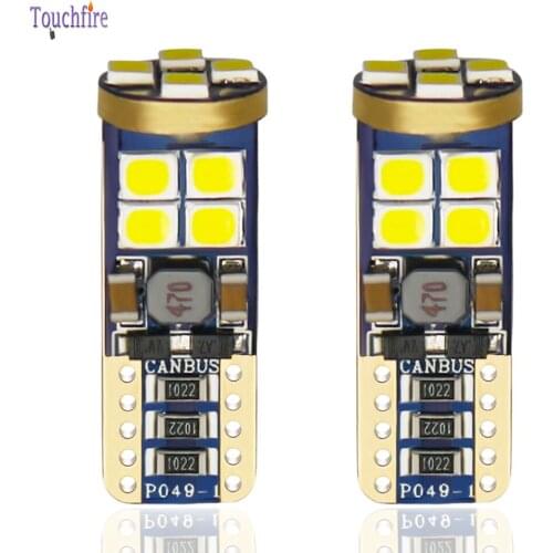 100PCS T10 W5W 194 168 Canbus 2835 12smd License Plate Lights LED Car Bulb Clearance Interior Reading Auto Lamp 12V Wholesale
