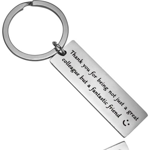 12PC Coworker Keychains Thank You For Being Not Just A Great Colleague But A Fantastic Friend Friendship Jewelry Colleague Gifts