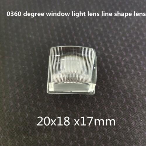 4pcs 20x18x17mm 20*18*17mm U shape 0560 degrees window light lens line shine lens LED car spotlight lens