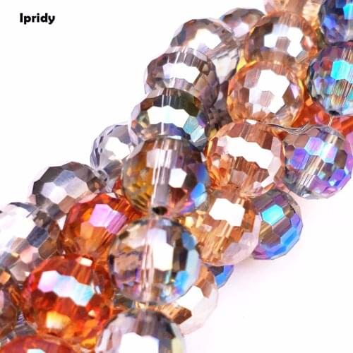 96 Faceted Crystal Round Ball Beads Glass Loose Spacer Bead DIY Making Jewelry Accessories Craft Material In Bulk Wholesale