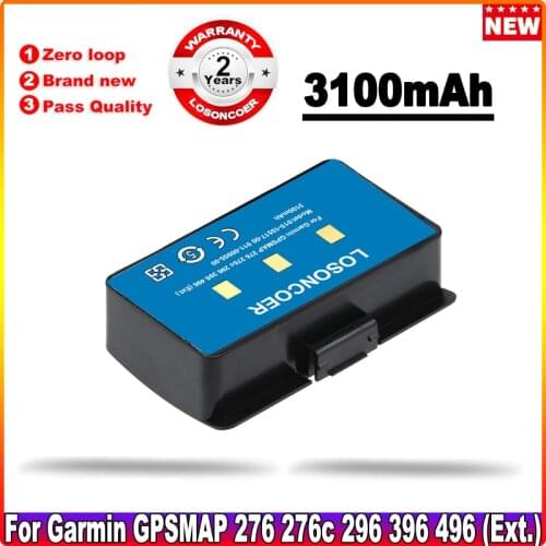 GPS Battery 3100mAh 010-10517-00 011-00955-00 For Garmin GPSMAP 276 378 478 495 276c 296 396 376 378 376C 496 (Ext.) GPSMAP478