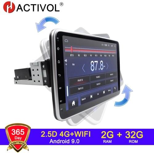 10.1 inch Android 9.1 Car Radio GPS Navigation 4G WIFI 2+32G Color Screen Car Radio Multimedia Video Player 360 Degree Rotation