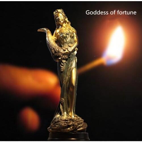 HOME DECOR RESIN PORTRAIT GOLDEN GODDESS OF WEALTH STATUE FURNISHINGS CRAFTS DESK DECORATIONS HOME DECORATION ACCESSORIES A557