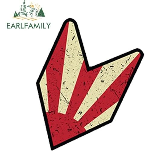 EARLFAMILY 13cm x 9.3cm Car Styling WAKABA JDM LEAF Car Sticker Vinyl Funny Decal Waterproof Bumper Doors Windows Accessories