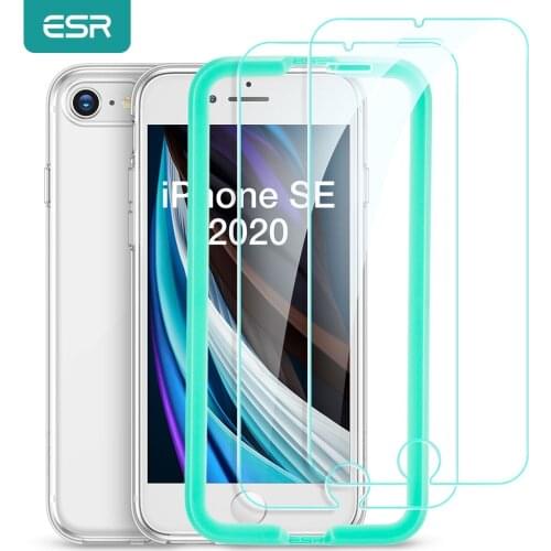 ESR Tempered Glass for iPhone SE 2020 8/7/6/6S Anti Blue-Ray Screen Protector Film Full Cover HD Screen Glass for iPhone SE 2020