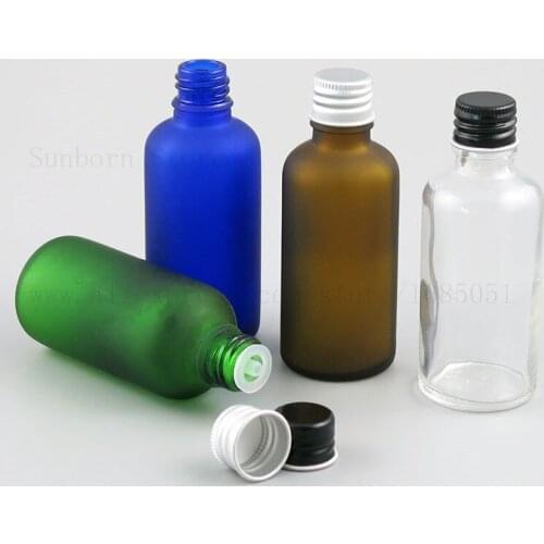 50ml Clear Amber Essential Oil Bottle Flint Gass Bottle With Dropper Insert And Screw Cap Cosmetic Bottle 20pcs/lot