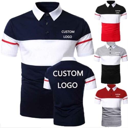 2021 New Polo T Shirt Short-Sleeved Summer Handsome and Comfortable Trendy Brand Fashion Mens Polo Shirt Custom Logo