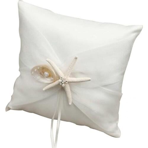 Delicate Portable Wear-resistant Fabric Ring Pillow Decor for Wedding