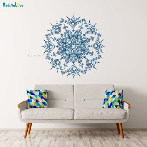 Beautiful Mandala Wall Decals Home Decoration Mandala Vinyl Living Room Art Bohemian Style Decor Removable Vinyl Sticker YT1697