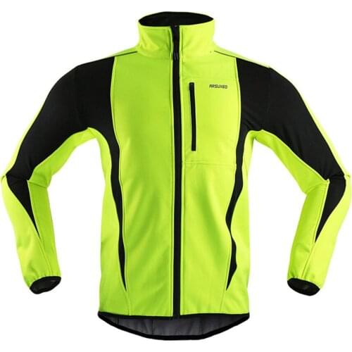 Men Cycling Jacket Bicycle MTB Road Bike Clothing Thermal Fleece Windproof Waterproof Long Jersey Running Autumn Winter Coat
