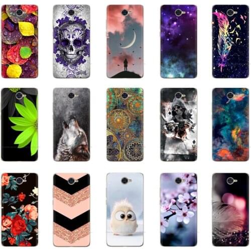 Soft TPU Silicone For Huawei Y7 2017 Case Cover Painting Phone For Huawei Y7 Y 7 2017 Cases 5.5 inch Back Cover Funda Coque Capa