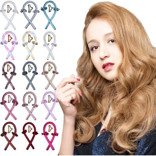 Heatless Curling Rod Headband Wave Set Women DIY Tools for Long Medium Hair