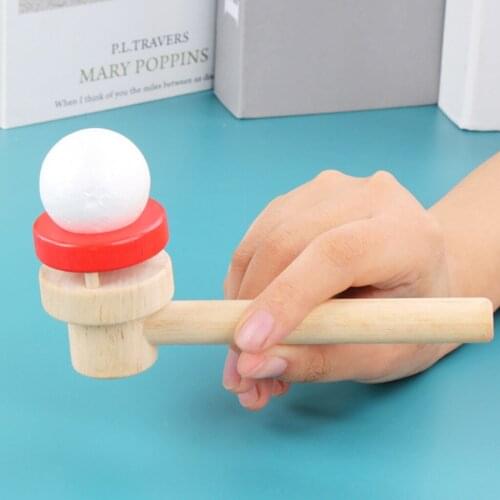 Montessori Teaching Materials Wooden Blow Ball Hobbies Kids Fun Educational Toy for Intelligence Board Game