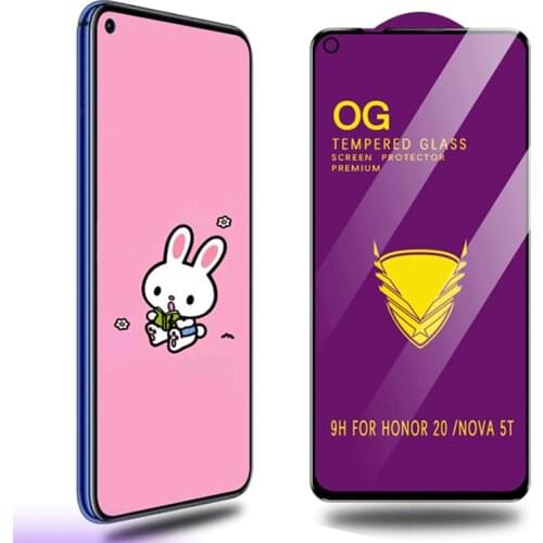 Full coverage protective glass For Huawei Honor V30 20 Pro 20e 20s 20i 10 lite Play 3 3e 4T Tempered glass Screen Protector Film