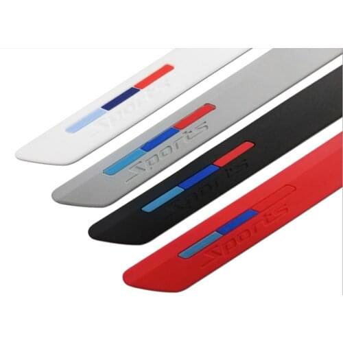 2Pcs Rubber Bumper Protector Car Guard Corner Lip Anti-crash Protection Strip Front/Rear Bumper Trim Bar Car Styling