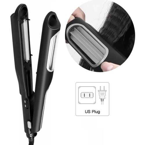 Corrugated Flat Iron Automatic Hair Curler Curling Irons Professional Straightener Curly Hair Waver Crimpers Curlers Dropship