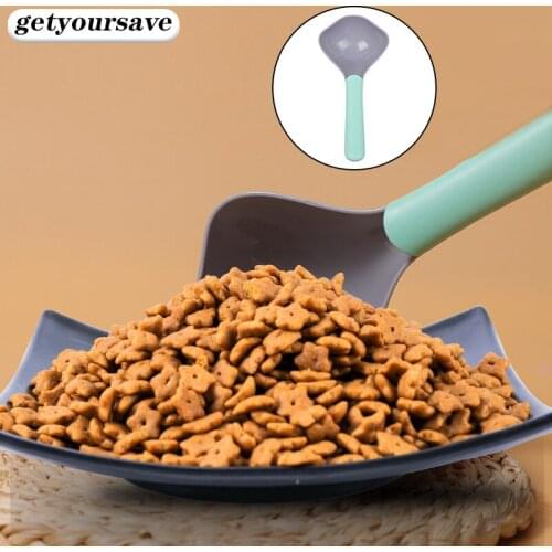 Dog Food Spoon Pet Accessories Cat Feeding Scoop ABS Cat Food Shovel Puppy Kitten Portable Feeder Pets Supplies