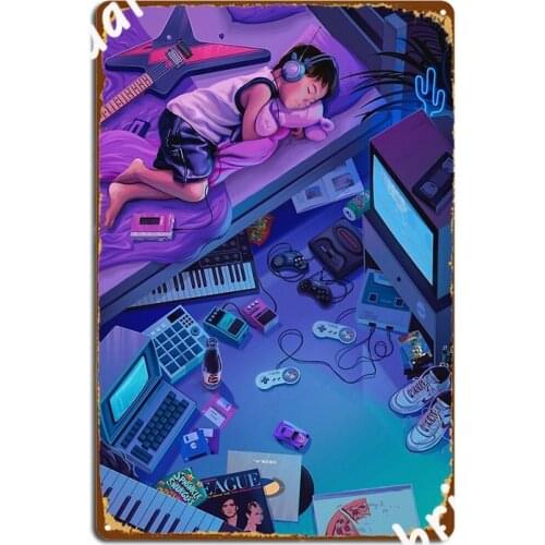 Sweet Dreams Kid Metal Sign Wall Mural Garage Decoration Club Bar Vintage Tin Sign Poster