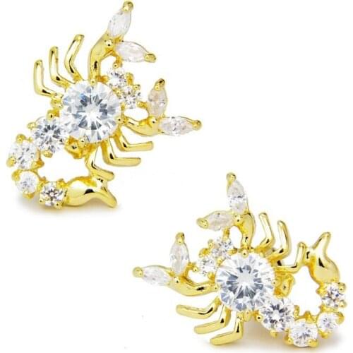 SPARTA AAA Zircon Plated with gold the scorpion king Golden color cufflinks + Free Shipping! metal buttons