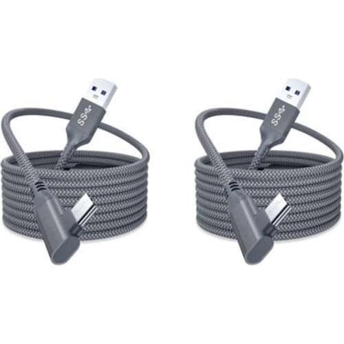 Charger Cable for Oculus Quest 2 Link Headset USB 3.0 Type C Data Line Transfer Type-C to USB-A Cord VR Accessories 5M