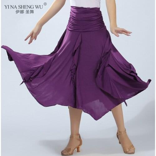 Belly Dance Practice Long Skirt 4 Colors Big Swing Skirt Dance Performance Gypsy Skirt Lady Dance Dress Long Spanish Skirt Women