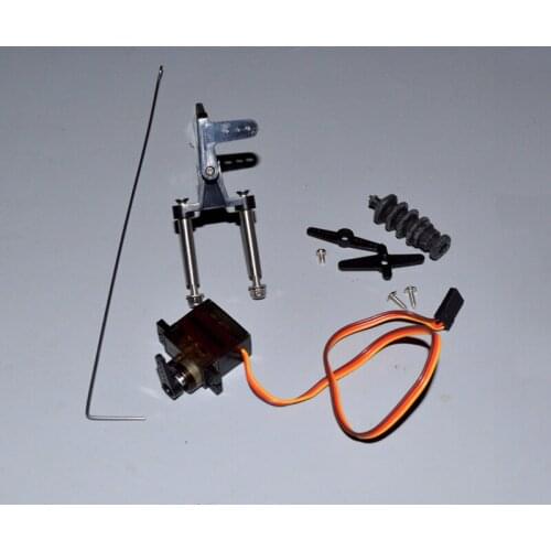 1Set Direction Control Kits Turning Rudder Assembly Tail Foot Steering System Accessories for 60cm Fishing Boat RC Model Parts