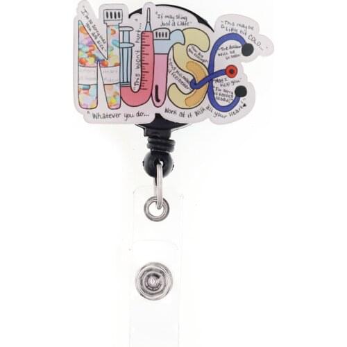 10pcs/lot New Style Medical Nurse Needle Hospital Doctor ID Badge Holder