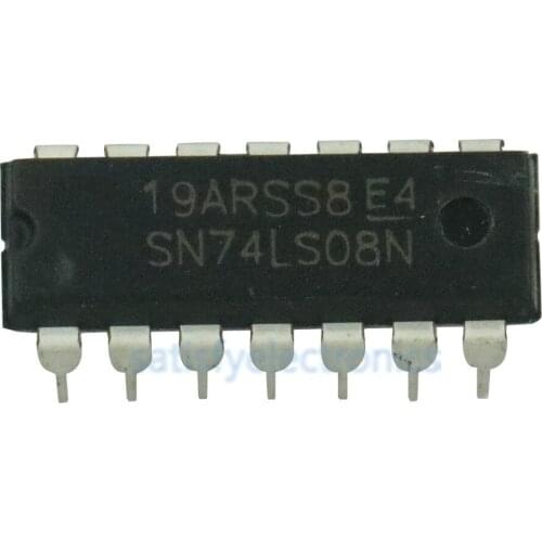 2 PCS SN74LS08N 74LS08 IC GATE AND 4CH 2-INP 14-DIP NEW