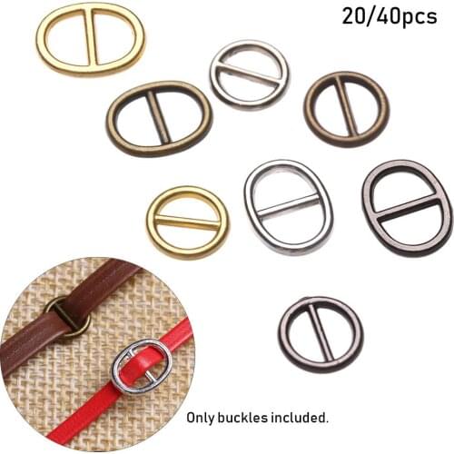 20/40pcs Newest 5mm/6mm Mini Ultra-small Tri-glide Belt Buckle Doll Bags Buckles Diy Doll Toys Buttons Shoes Accessories