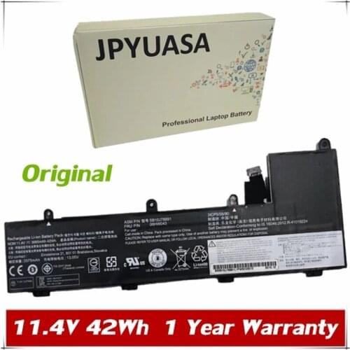 7XINbox 11.4V 42Wh 3685mAh Original SB10J78991 Laptop Battery For Lenovo 00HW044 00HW043 SB10J78991 3ICP5/55/90 Tablet