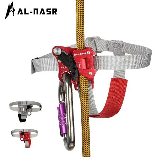 AL-NASR Outdoor Foot Ascender Rock Climbing Riser Mountaineering Equipment Rope Access Climbing Feet Ascender