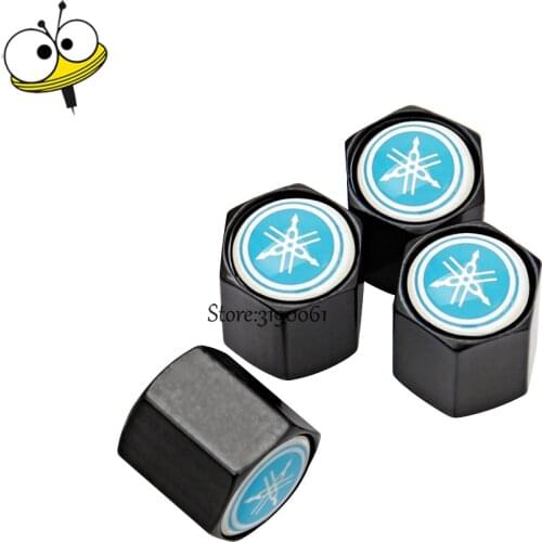 Auto Car Accessories Wheels Rims Sticker Tire Valve Caps Cover For Yamaha R1 R3 R6 R15 R25 YBR125 YBR250 XT600 DT125 FZ1 MT06