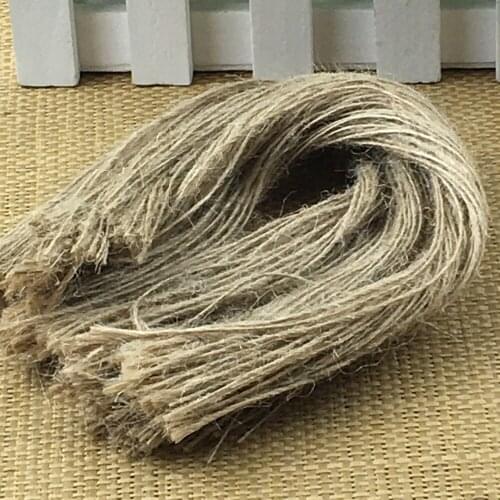 Free Shipping Stock One-Strand Hemp Rope Natural Hemp Strings Hang Price Tags Rope DIY for Paper Cards/Gift Tags/Gift Boxes