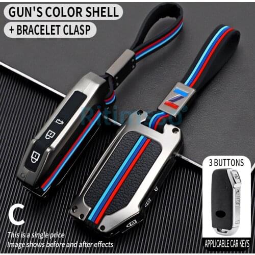 Alloy Car Remote Key Case Cover Protective Shell Fob For KIA Sportage R GT Stinger GT Sorento Ceed CD Cerato Forte 2018 2019